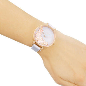 3D Bouquet Blush & Rose Gold Watch