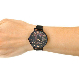 After Dark Matte Black & Rose Gold Watch