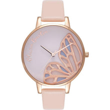 Load image into Gallery viewer, Butterfly Wing Rose Gold &amp; Nude Peach Watch