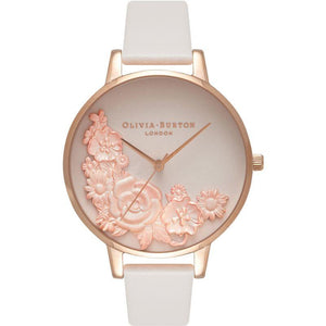 3D Bouquet Blush & Rose Gold Watch