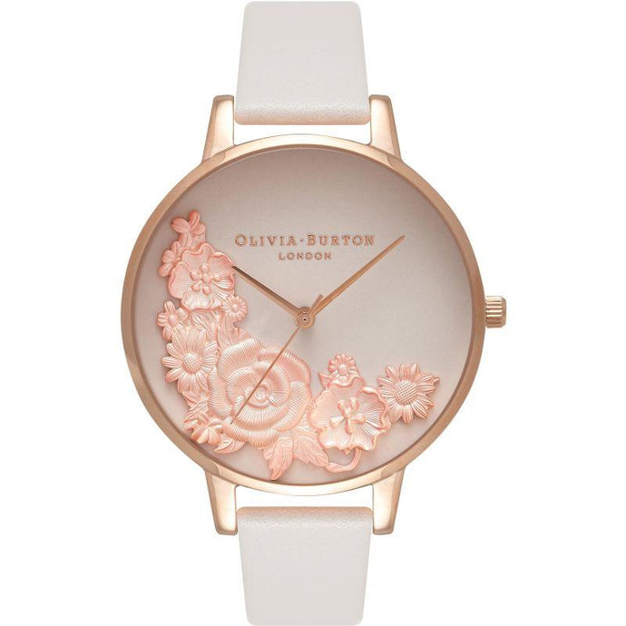 3D Bouquet Blush & Rose Gold Watch