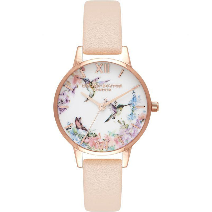 Painterly Prints Nude Peach & Rose Gold Watch